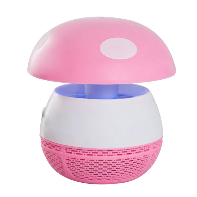 Destructeur d'insectes 3 W design champignon rose blanc