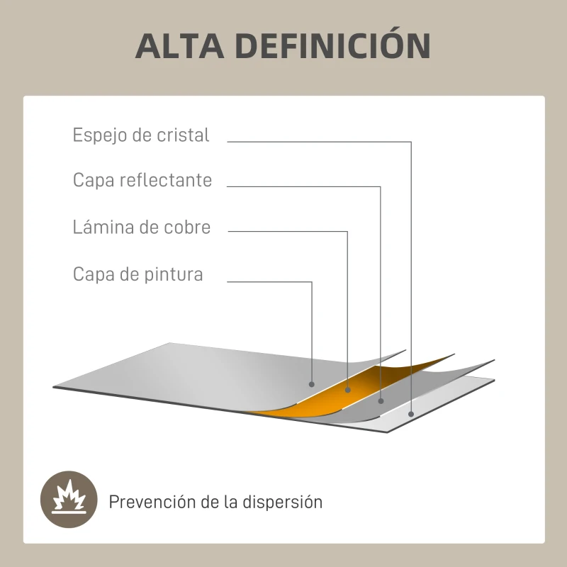 HOMCOM Espejo Rectangular de Pared Espejo de Ventana 90x60 cm con Marco de Metal Espejo Decorativo para Salón Dormitorio Dorado(m-6)