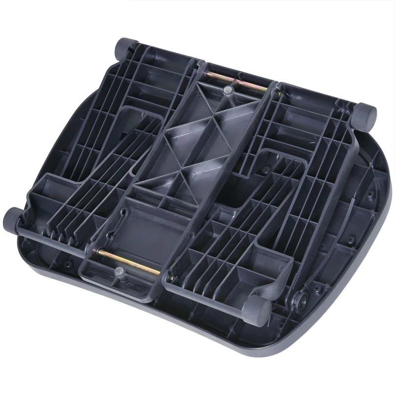 HOMCOM Repose-pied ergonomique de bureau hauteur et inclinaison réglables 45L x 34l cm gris