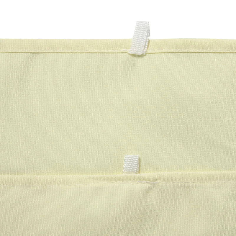 Outsunny Replacement Gazebo Curtains 4-Panel Sidewalls with Zipper for 3 x 3 (M) Yard Gazebos Canopy Tent, Beige