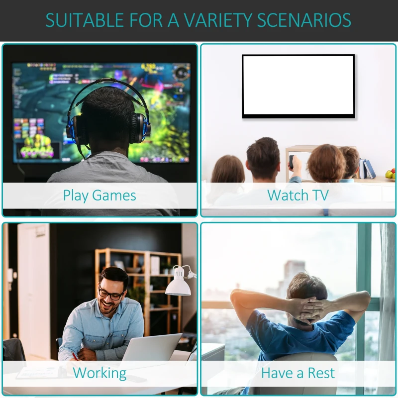 Vinsetto Ergonomic Office Chair Desk Chair with Adjustable Height Soft Breathable Fabric 360° Casters, Grey