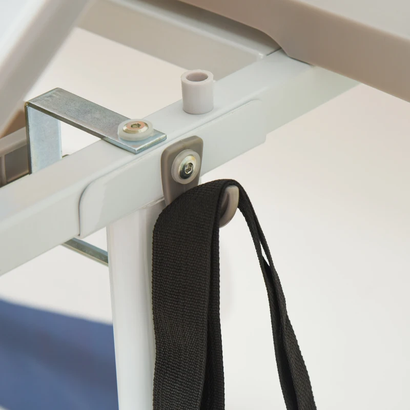 HOMCOM Escritorio y Silla para +6 Años con Altura Ajustable e Inclinable 80x49,5x82-104 cm y 35,5x43,5x63-73 cm Gris