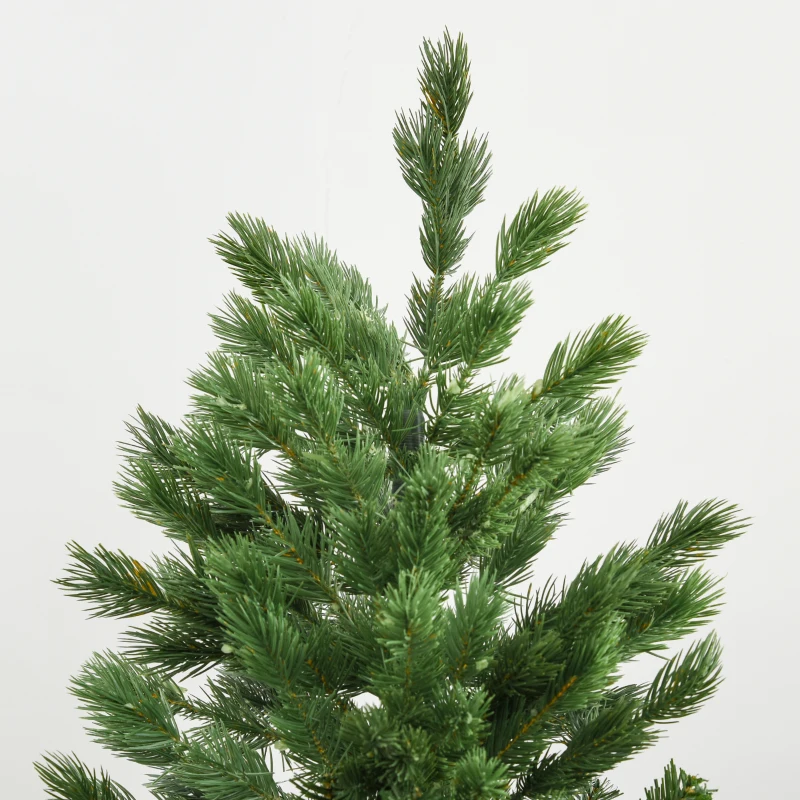HOMCOM Albero di Natale Artificiale Gigante 210cm Realistico, Decorazione di Natale con 934 Rami, Base Pieghevole e Rimovibile
