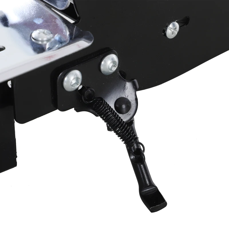 HOMCOM HOMCOM Patinete Eléctrico Scooter Plegable Negro Patinete Eléctrico Scooter Plegable con Manillar y tipo Monopatín con Freno y Caballete 120W Carga 80kg 81.5x37x96cm (Negro)