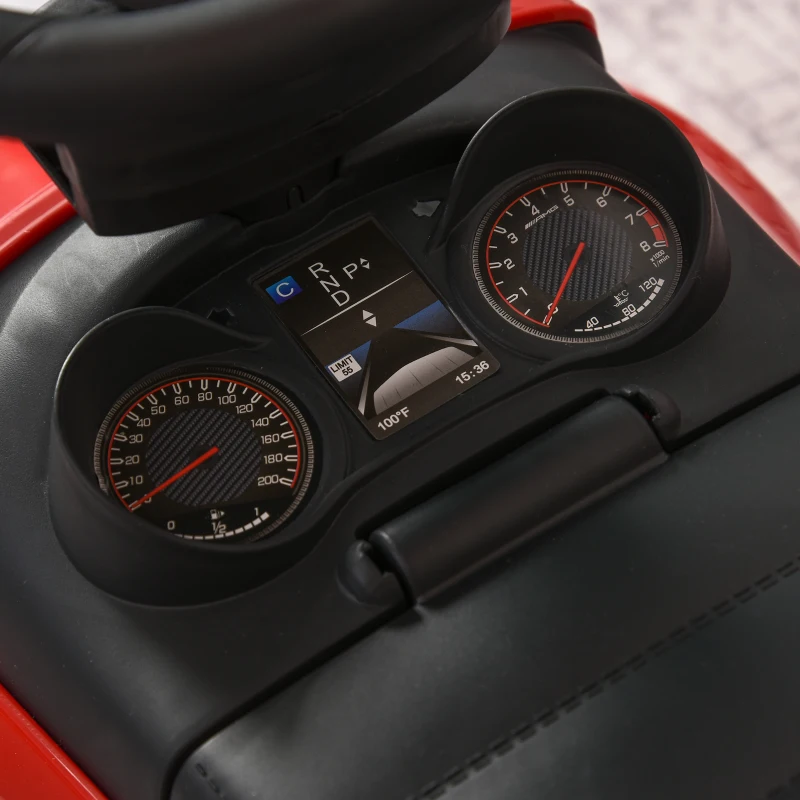 HOMCOM Compatible for 3 in 1 Ride on Push Car for Toddlers Pushcar Sliding Walking Car with Sun Canopy Horn Sound Safety Bar Cup Holder Toy for 1-3 Years Old Kids Red