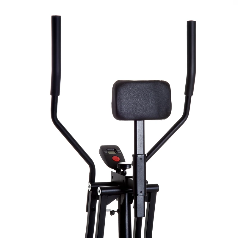 HOMCOM Air Walker Cross Trainer Ellittica per Fitness Allenamento a Casa con Display Nero