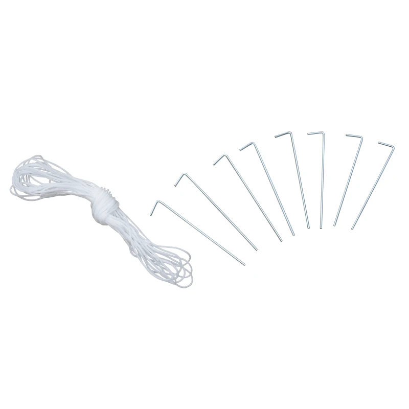 Outsunny Tonnlle de jardin barnum pavillion de jardin 3 x 3 double toit avec moustiquaires amovibles imperméable crème