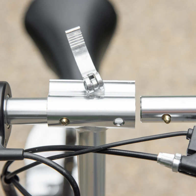 HOMCOM Monopattino Pieghevole per Bambini 7-12 Anni da 120W con Freno e Cavalletto, 75x37x98 cm, Nero