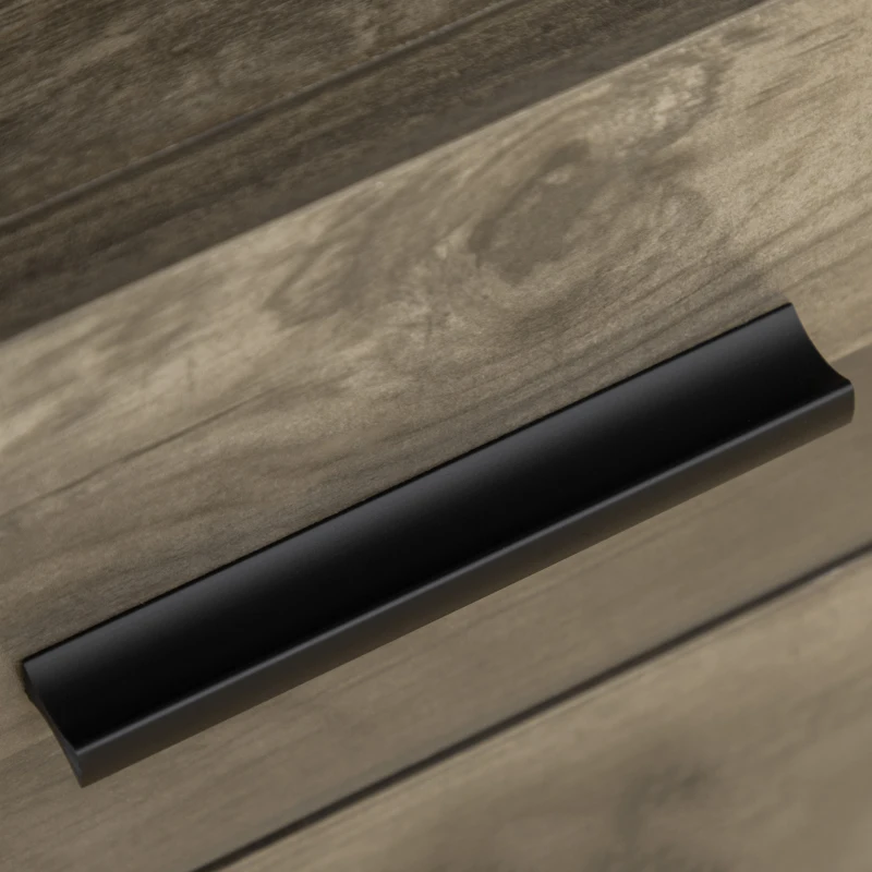 HOMCOM Escritorio de Oficina Mesa de Ordenador con 2 Cajones Marco de Metal para Estudio Despacho 119,5x56x76,8cm Marrón