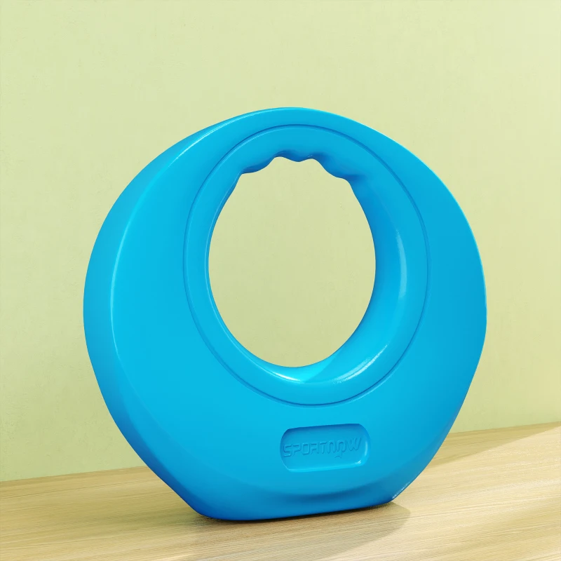 SPORTNOW 10kg Kettlebell, Kettle Bell with Wide Handle for Home Gym, Weight Lifting, Strength Training, Light Blue