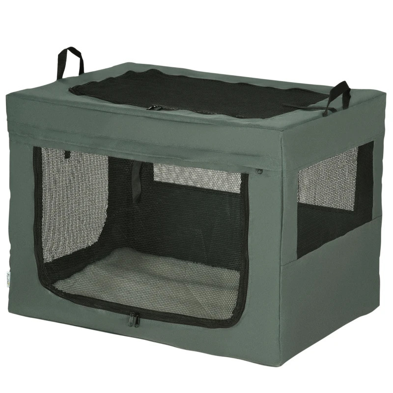 PawHut 90cm Pet Carrier Bag, with Cushion for Medium, Large Dogs - Grey
