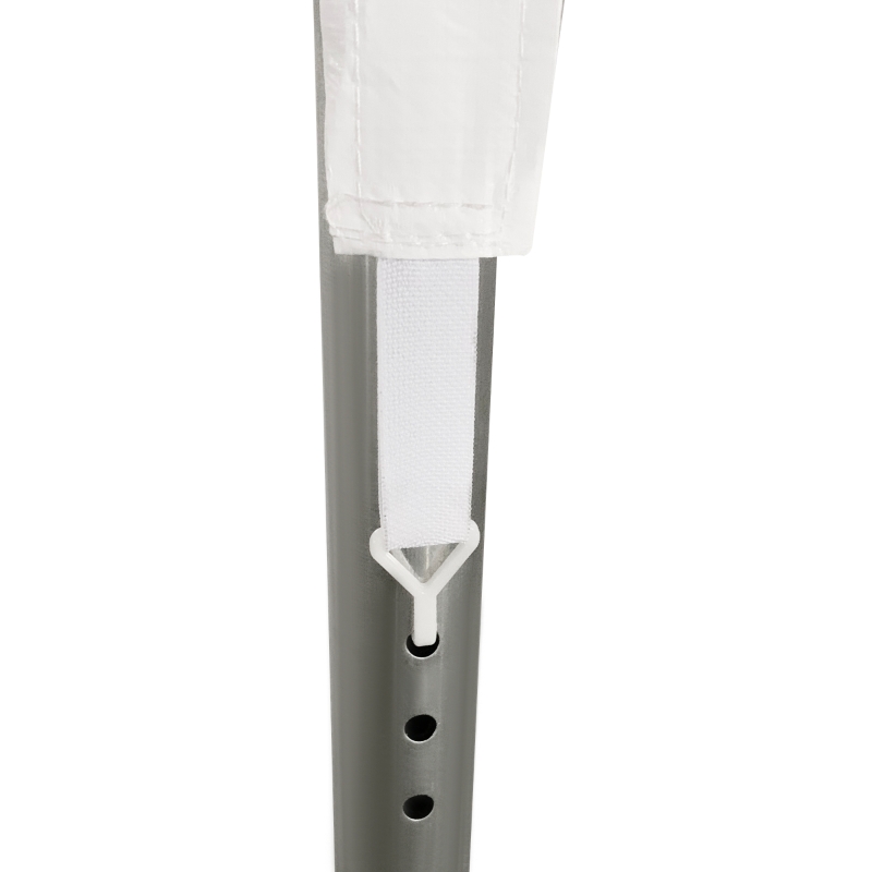 Outsunny Garage Portatile 4x4m con Tettoia anti UV, Pioggia e Vento per Veicoli, Matrimoni e Feste - Bianco