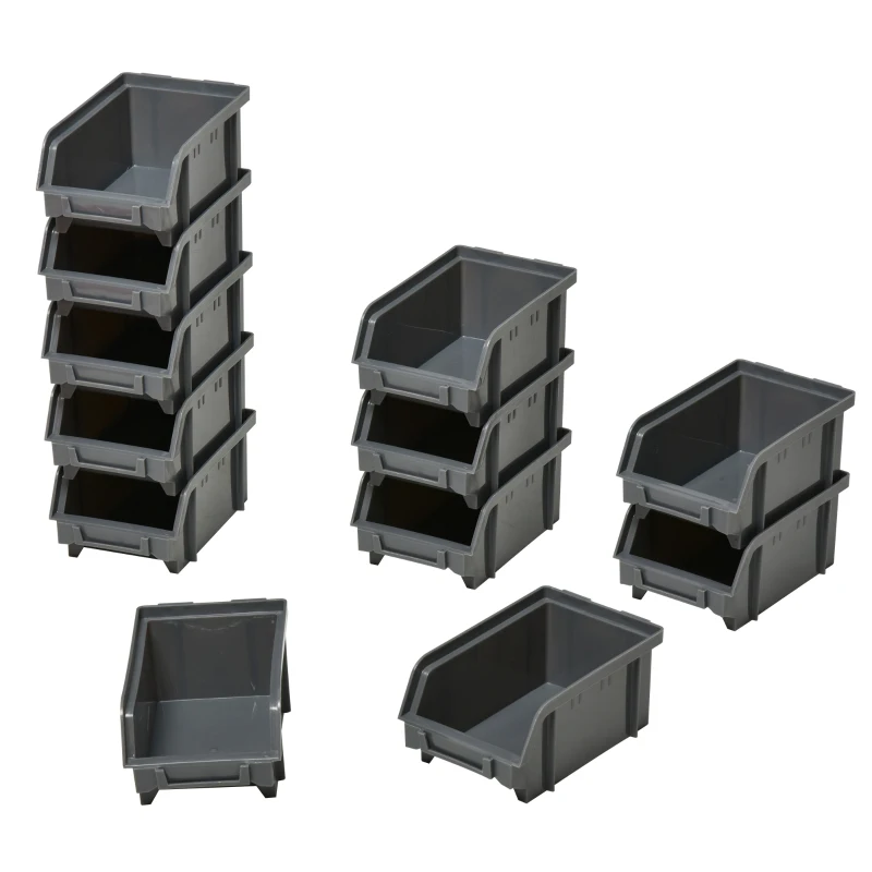 DURHAND Estantería de Almacenaje para Pared 33 Piezas con Cajas de 2 Tamaños Diferentes Ideal para Tornillos 37,5x18x63 cm Rojo