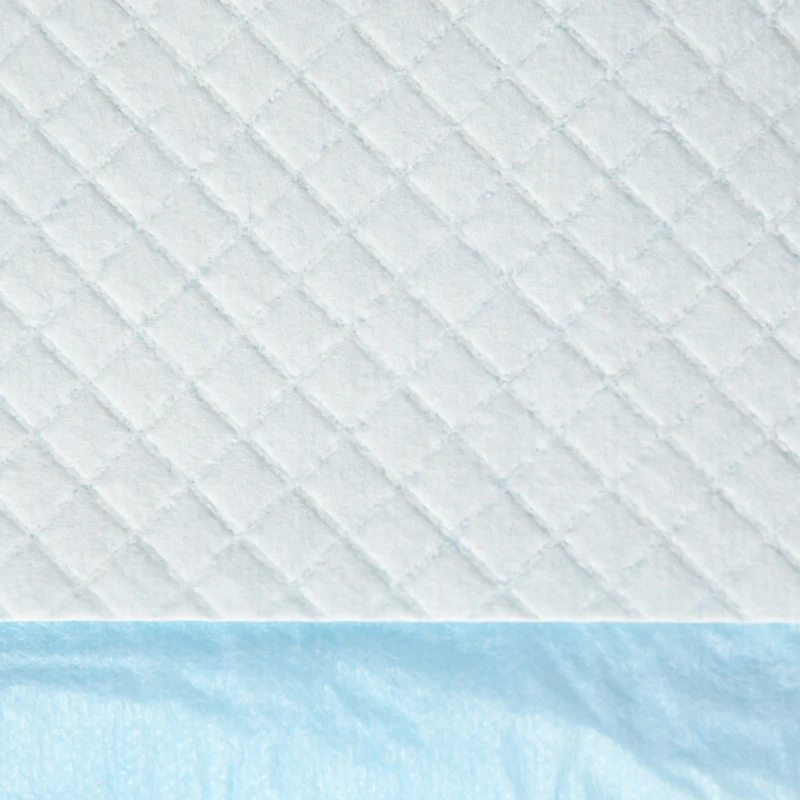 PawHut Set 80 Tappetini Igienici per Cani a 6 Strati in Tessuto non Tessuto, Carta e PE, 60x60 cm, Blu e Bianco