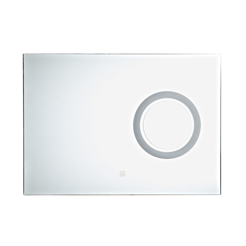 Homcom Mirroir pour Salle de Bains avec LED 9 W Blanc 84 x 64 x 15 cm