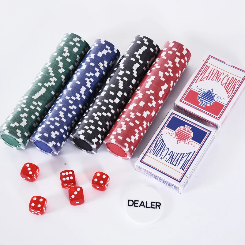 HOMCOM Mallette de Poker Coffret de Poker Complet avec 200 jetons 2 Jeux de Cartes + 2 clés Aluminium