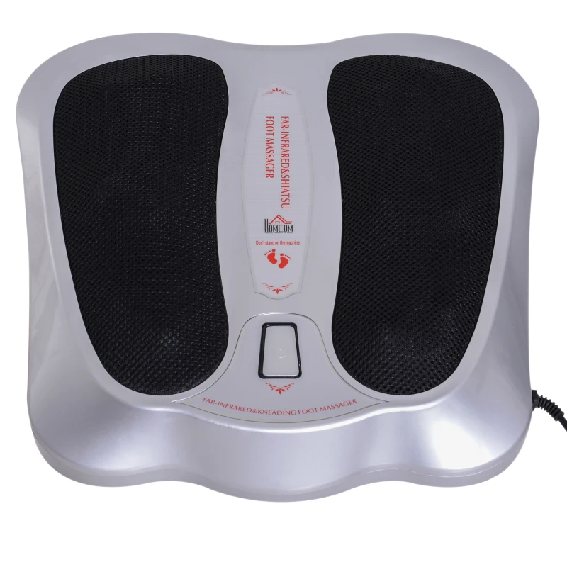Homcom Appareil de Massage des Pieds Shiatsu Gris 37 x 35 x 11 cm