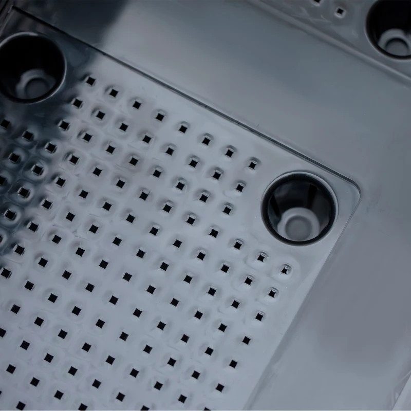 Outsunny Jardinière sur roulettes dim. 40L x 40l x 31H cm Insert d'irrigation Plastique Imitation rotin tressé Chocolat