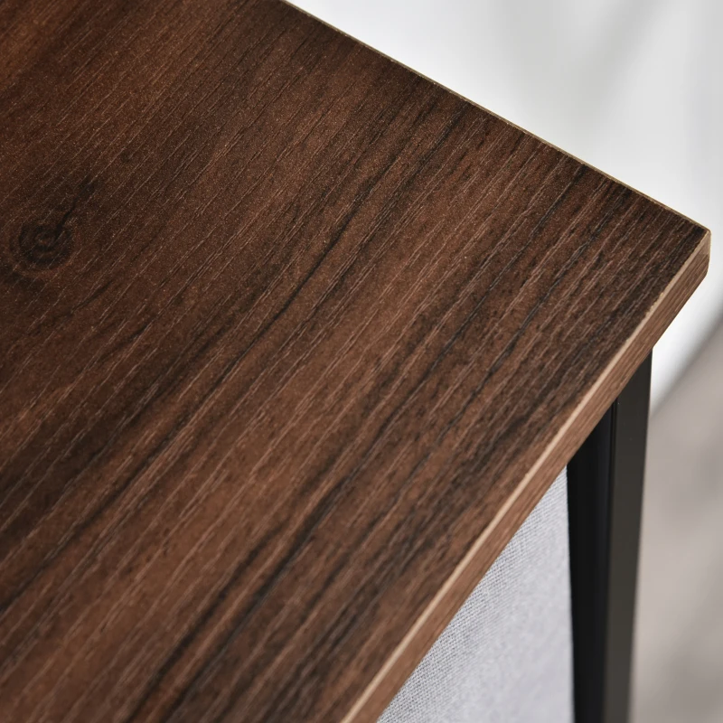 HOMCOM Commode Chiffonnier Meuble de Rangement 13 tiroirs en tissu pliants gris- structure acier noir