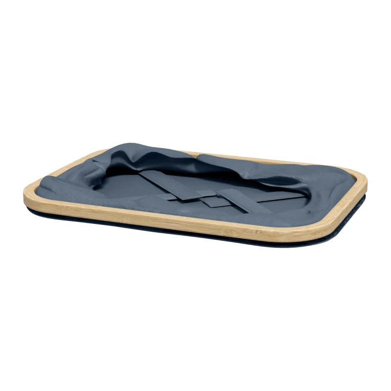 HOMCOM Cesto de la Ropa Sucia Plegable 36 L con Asas para Baño Dormitorio Lavadero 44,3x33,3x26,5 cm Gris