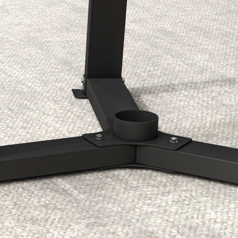 SPORTNOW Support de poids pour plaques, barres et haltères -  rack de rangement pour plaques de poids capacité max. 300 kg