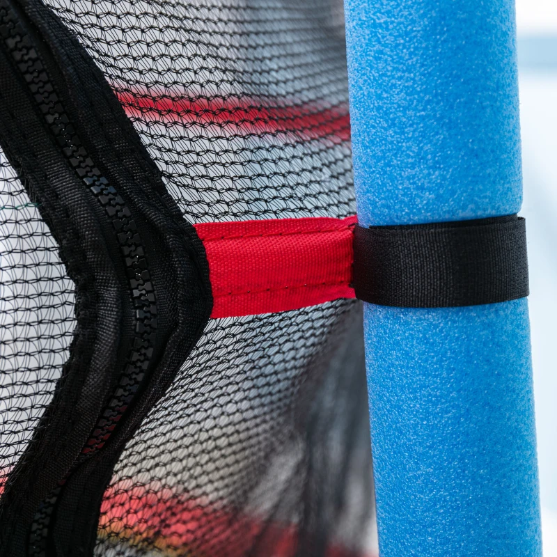 HOMCOM Trampolino Elastico per Bambini 3-6 Anni con Pali Imbottiti, in Acciaio, PP e Poliestere, Ø175x163 cm