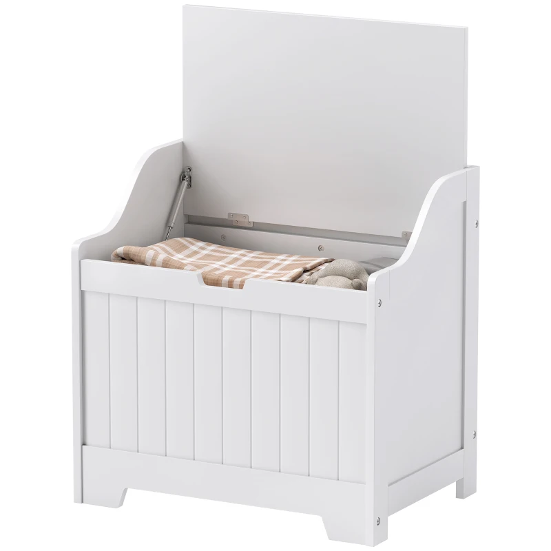 HOMCOM 61L Home Storage Chest - White