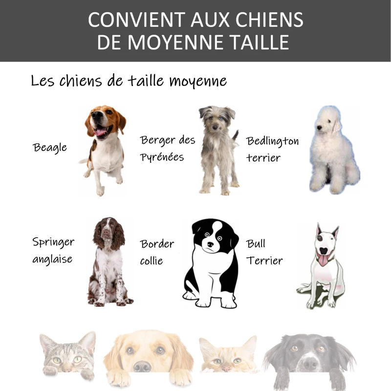 PawHut Cage pour chien pliable cage de transport sur roulettes 2 portes verrouillables plateau amovible dim. 94L x 58l x 69,5H cm métal gris noir