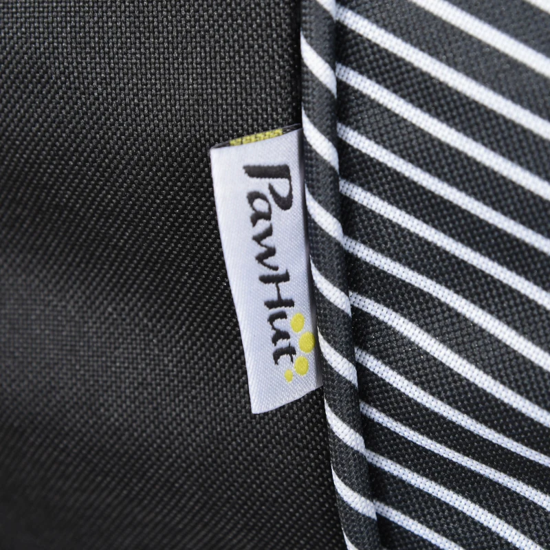 PawHut Passeggino per Cani Piccoli Pieghevole con Maniglione Girevole e Cestino Portaoggetti, Nero