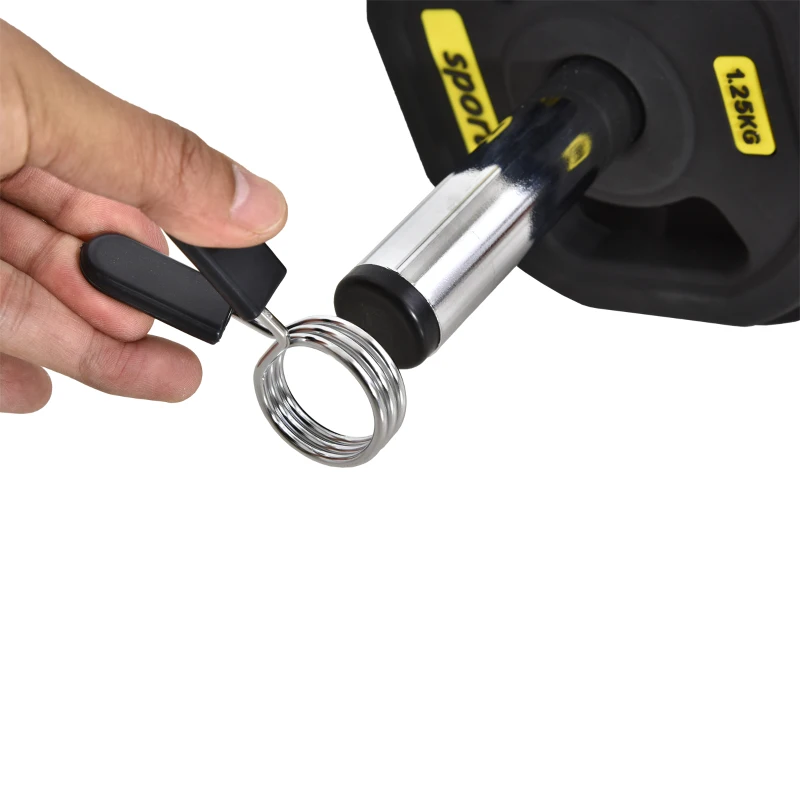HOMCOM Set di Manubri Regolabili con Pesi 20KG, Set Bilanciere e Dischi in Acciaio e TPU con Clip a Molla, Nero