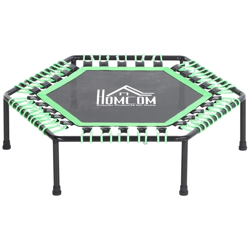 HOMCOM Trampolino Elastico 106cm per Adulti e Bambini in Acciaio - Per Interni, Esterni, Casa, Palestra - Carico: 100Kg