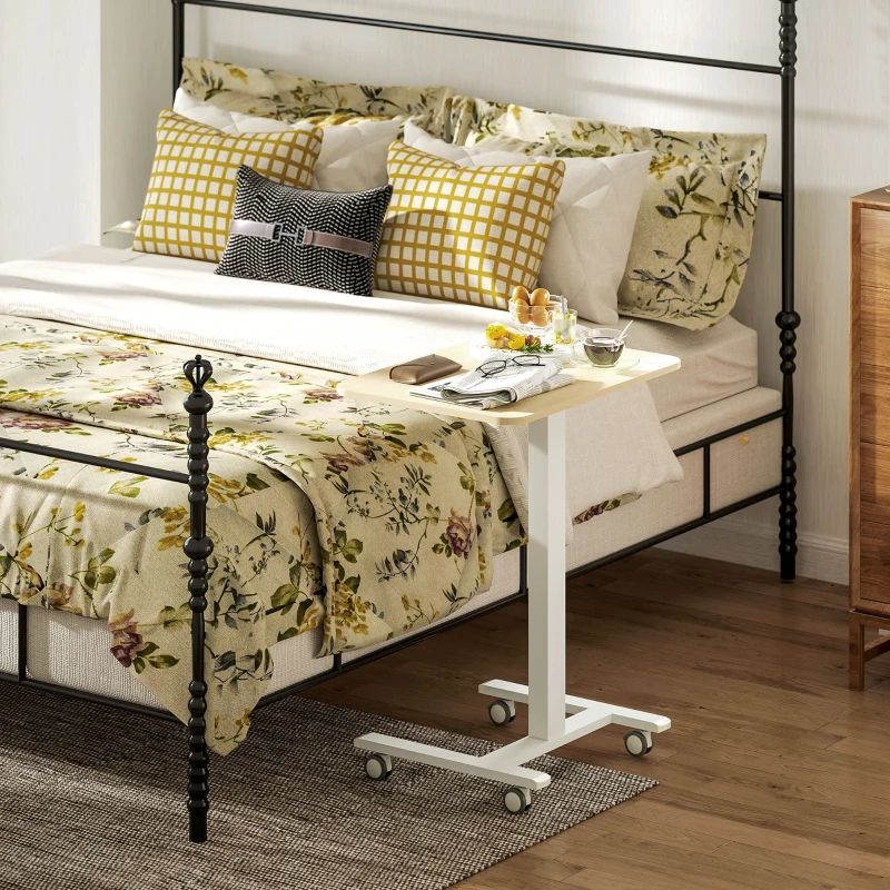 Vinsetto 68-108cm Height Adjustable Work Desk - Wood-Effect/White