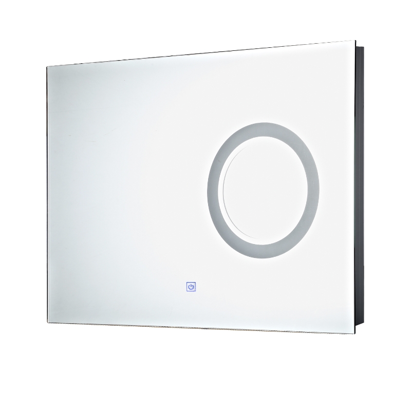 Homcom Mirroir pour Salle de Bains avec LED 9 W Blanc 84 x 64 x 15 cm