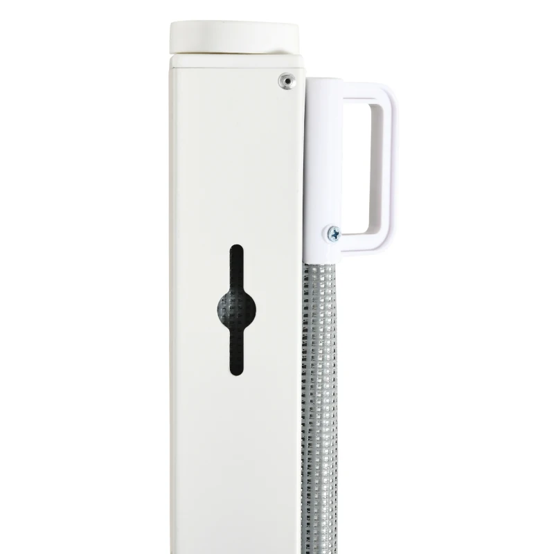 PawHut Barrera Seguridad para Perros Extensible Barrera para Mascotas con Extensión de Acero 5,5-115x5,5x82,5 cm Gris