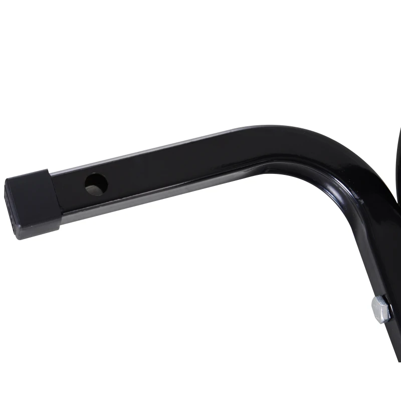 HOMCOM Blocca Ruota Moto Regolabile su 3 Livelli da 250 kg max in Metallo, 60x55x43 cm, Nero