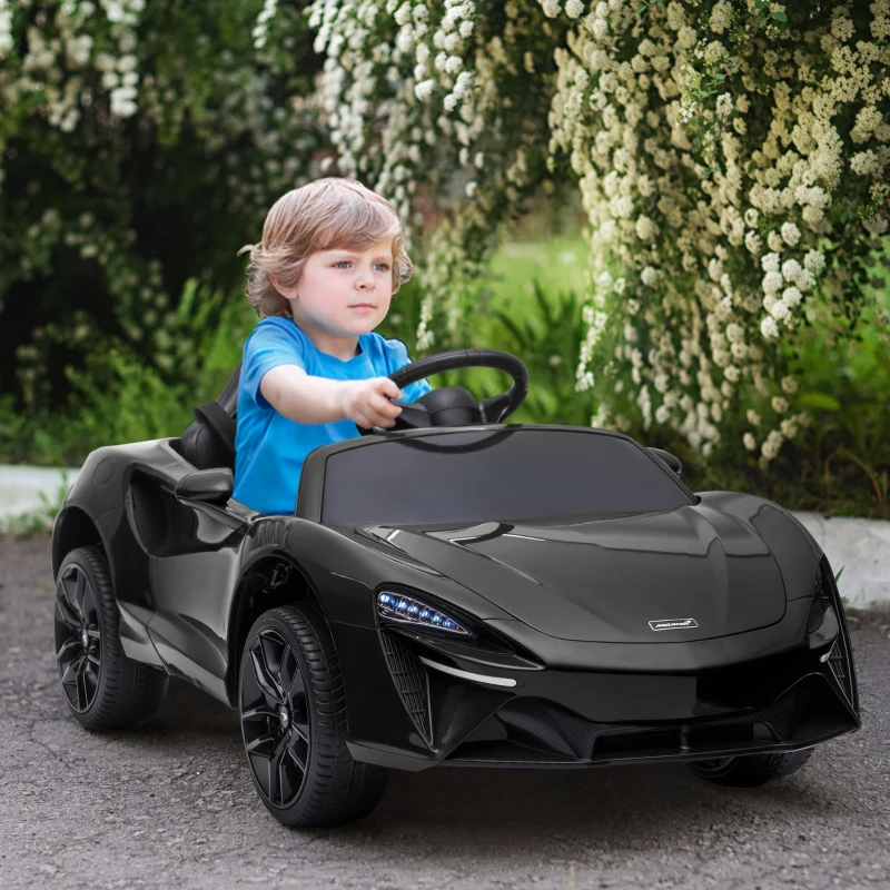 HOMCOM McLaren Licensed Kids Electric Ride-On Car, with Remote Control - Black