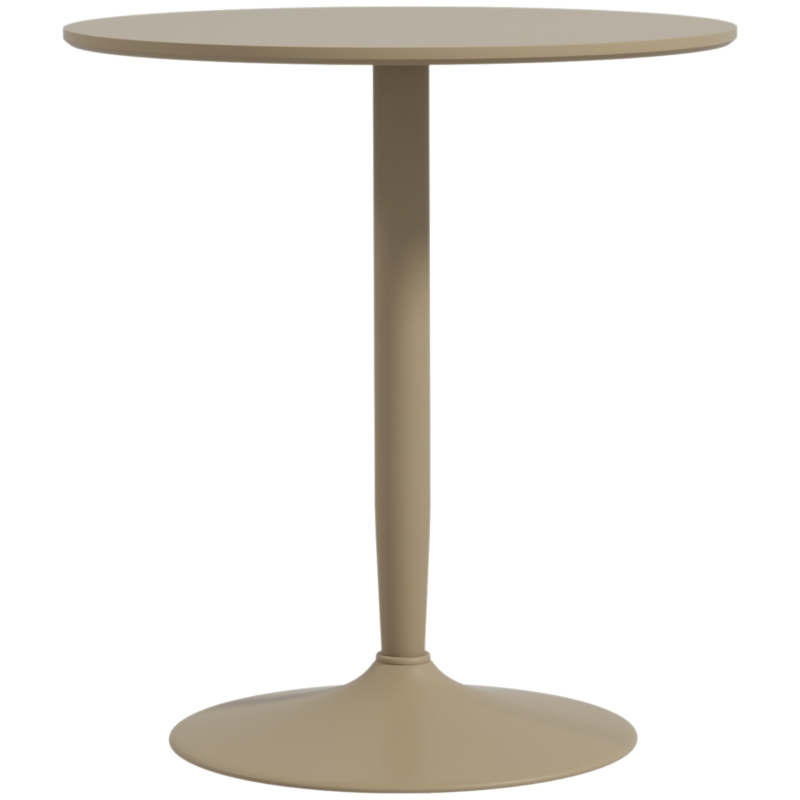 HOMCOM 75H x Φ70cm Two-Person Minimalistic Dining Table - Light Brown