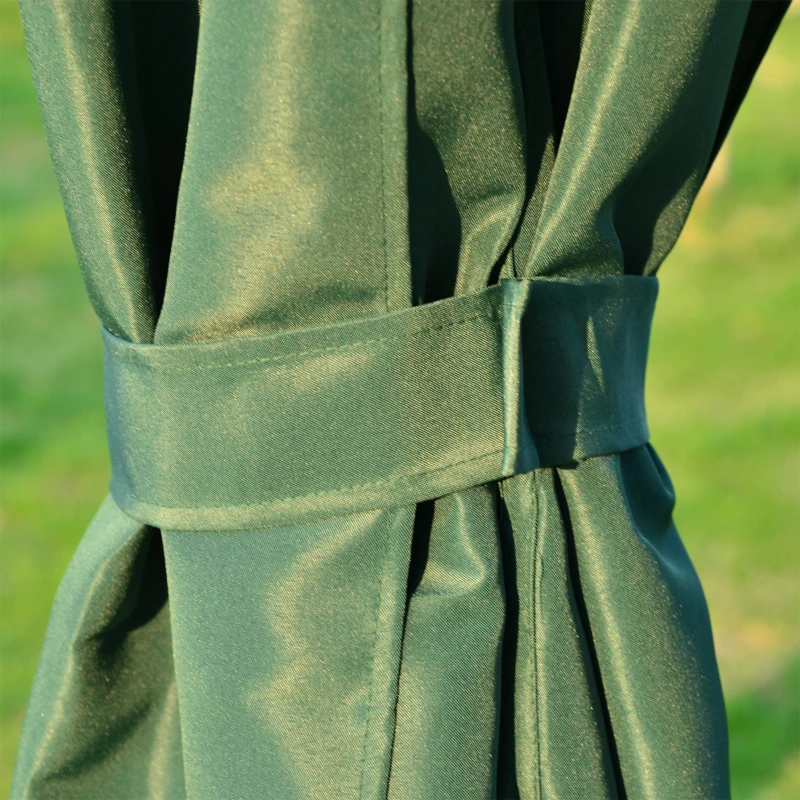 Outsunny 3(m) x 3(m) Metal Garden Gazebo Marquee Party Tent Patio Canopy Pavilion + Sidewalls - Green