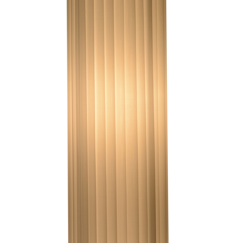 HOMCOM Lampe lampadaire colonne sur pied design contemporain dim. 20L x 20l x 160H cm lumière tamisée 40 W métal chromé tissu blanc