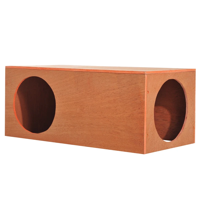 PawHut Outdoor Rabbit Hideaway Shelter Indoor Cat Tunnel Garden Kitty Box House Pet Home Run Play Cage Waterproof 60Lx30Wx25H(cm)