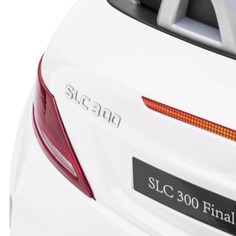 AIYAPLAY Voiture électrique enfants licence Mercedes SLC 300 12V V. Max. 5 Km/h effets sonores lumineux télécommande blanc(m-9)