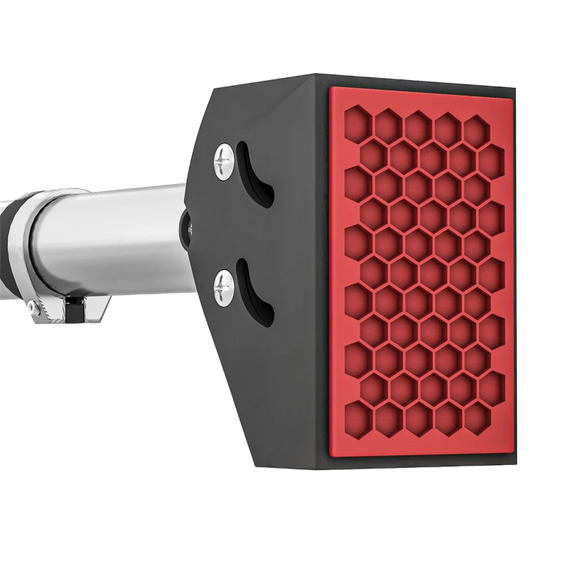 SPORTNOW Sbarra per Trazioni a Larghezza Regolabile con Impugnature Antiscivolo, 75-92x10x7 cm, Rosso e Nero