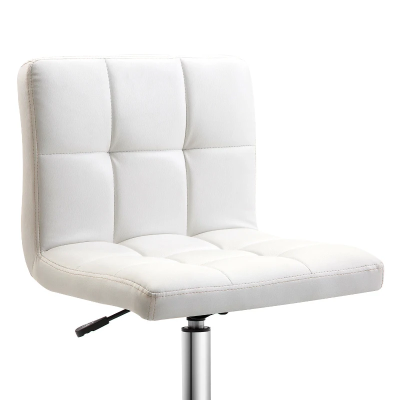 HOMCOM Sedia da Ufficio Ergonomica, Sedia Girevole Altezza Regolabile in Pelle Sintetica 46 × 51 × 80-92cm