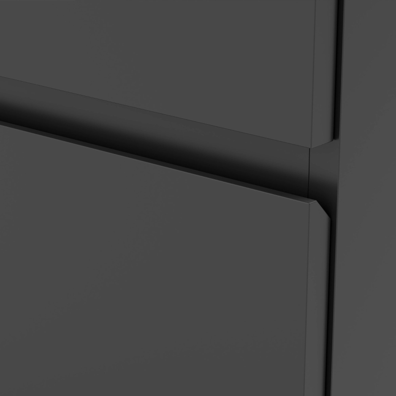 HOMCOM Chest of Drawers, 4-Drawer Storage Cabinets, Modern Dresser, Storage Drawer Unit for Bedroom