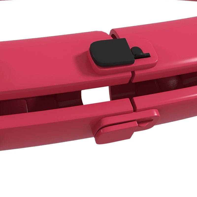 SPORTNOW Hula Hoop Cerceau avec Picots de Massage ajustable de 45 à 106 cm de tour de taille 24 segments amovibles, fitness