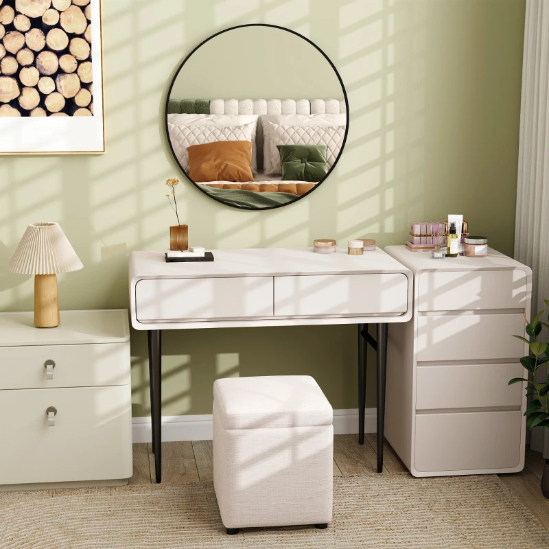 HOMCOM Miroir rond miroir salle de bain cadre en métal facile à installer, pour chambre, salon, entrée, Ø 70 x 2,5 cm noir