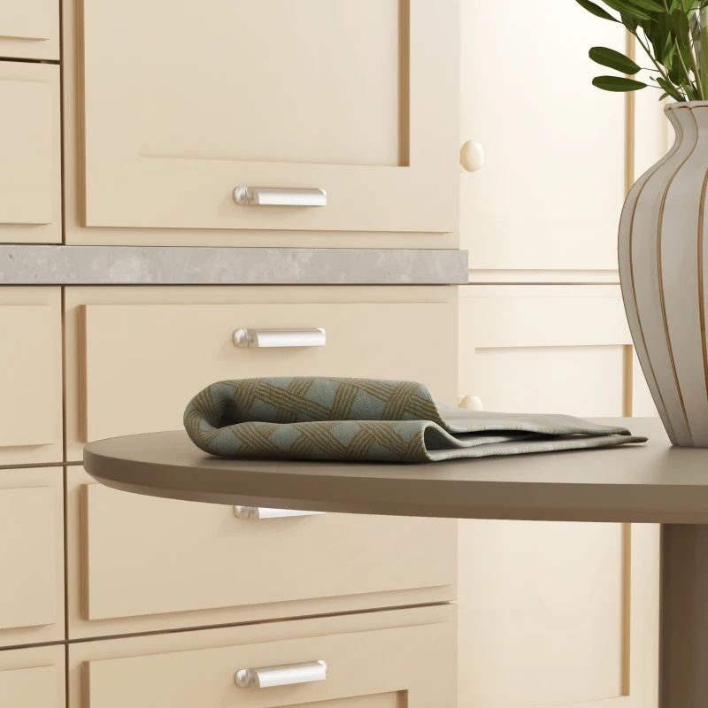 HOMCOM 75H x Φ70cm Two-Person Minimalistic Dining Table - Light Brown