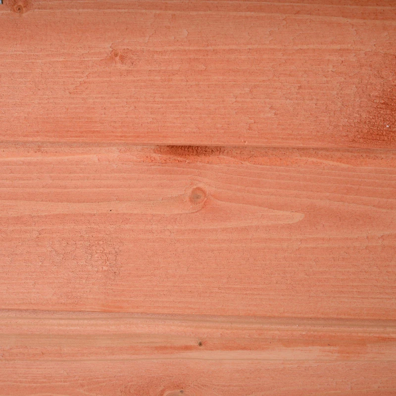 Outsunny Wooden Garden Storage Shed Tool Cabinet Organiser with Shelves  Double Door 128L x 49W x 90Hcm