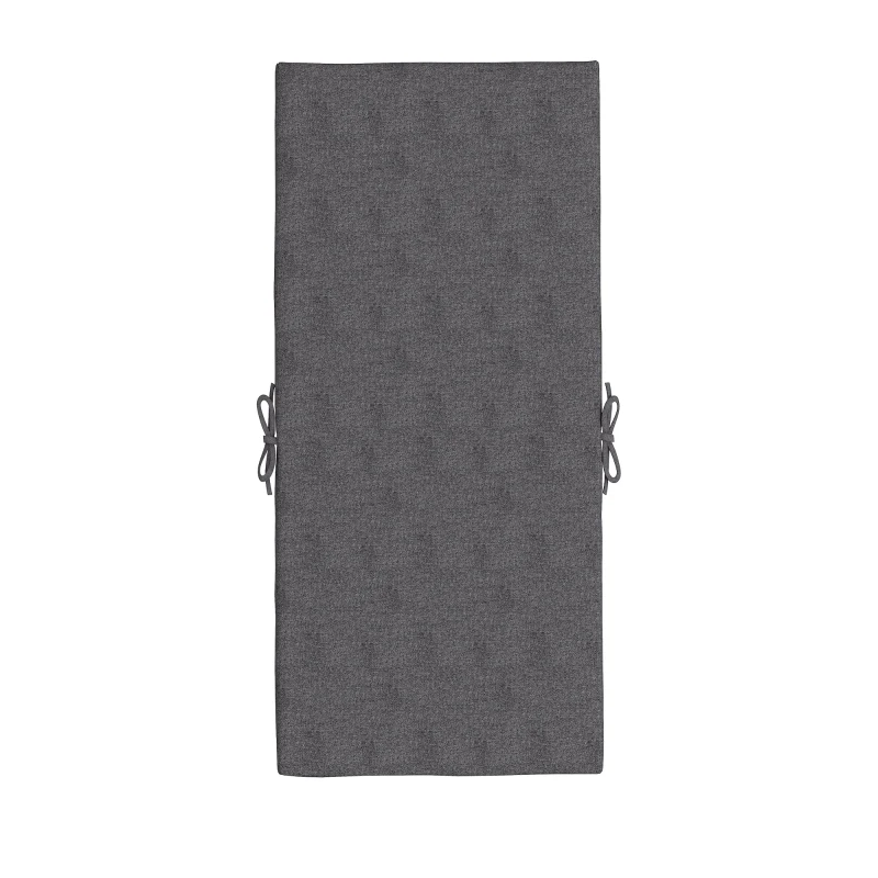 Outsunny Lot de 2 coussins d'extérieur pour fauteuil chaise à dossier avec attaches rembourrage 8 cm, 112L x 51l cm, gris foncé