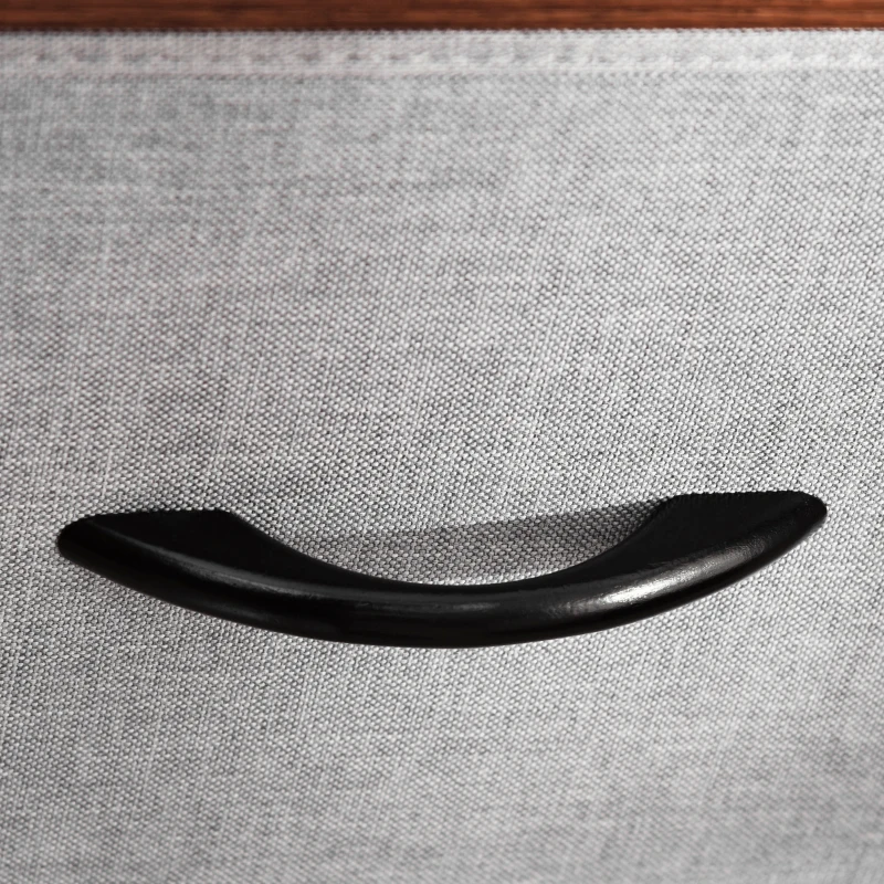 HOMCOM Commode Chiffonnier Meuble de Rangement 13 tiroirs en tissu pliants gris- structure acier noir